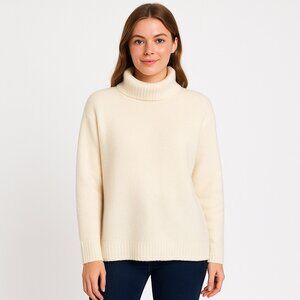 Heyson White Turtleneck Sweater Women’s Size S Long Sleeve Cozy Classic